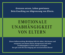 Lade das Bild in den Galerie-Viewer, Emotionale Unabhängigkeit von Eltern! Selbstcoaching-Workshop